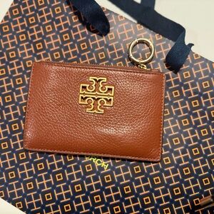Tory Burch Tan Leather Card Holder